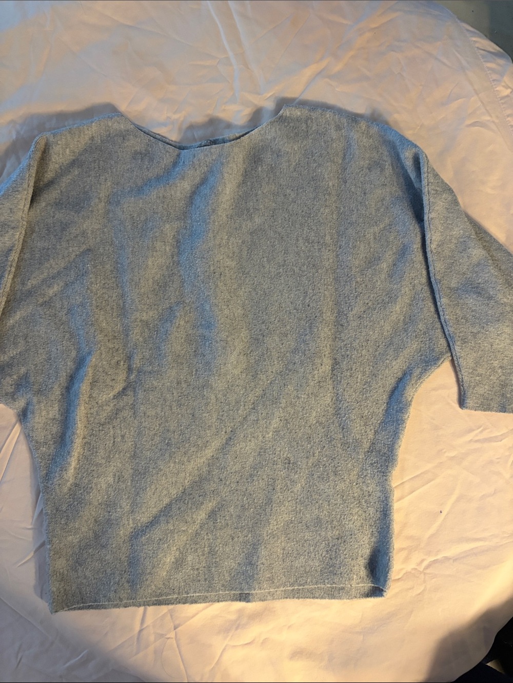 Light grey Knit Pullover Top